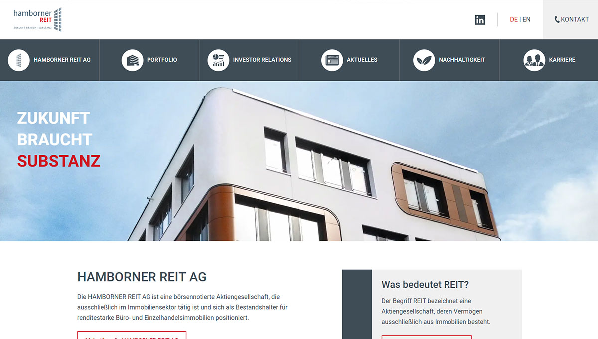Beispiel 9 einer Webseite von Vetter & Talents GmbH